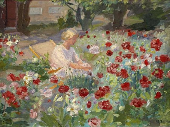Young Woman Among the Poppies - Anna Ancher
