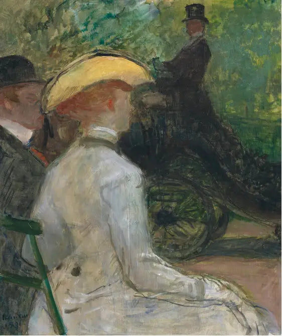 In the Bois de Boulogne - Henri de Toulouse-Lautrec