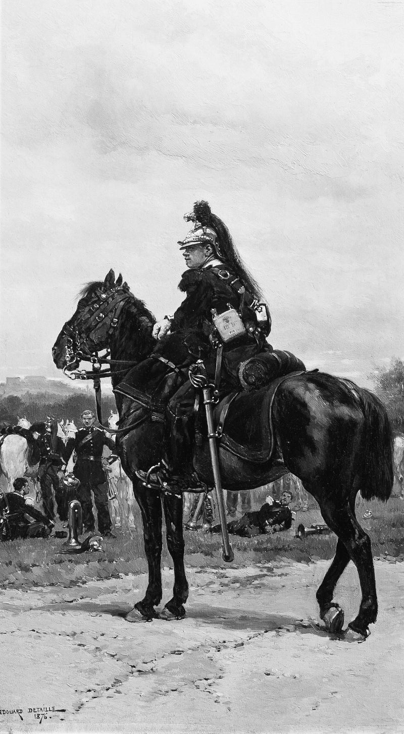 A dragon on horseback - Édouard Detaille