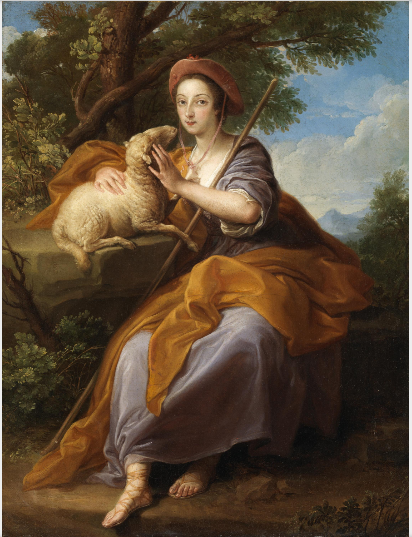 A Lady from the Leeson Family as a Shepherdess - Pompeo Batoni