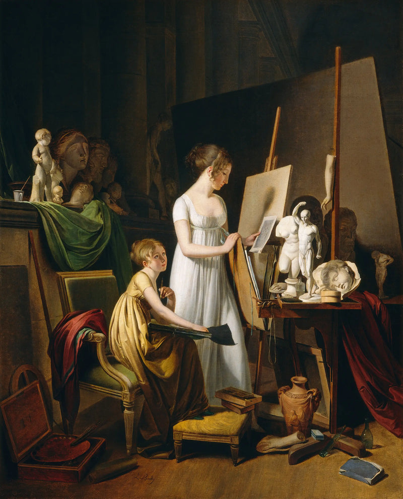The artist's studio - Louis-Léopold Boilly