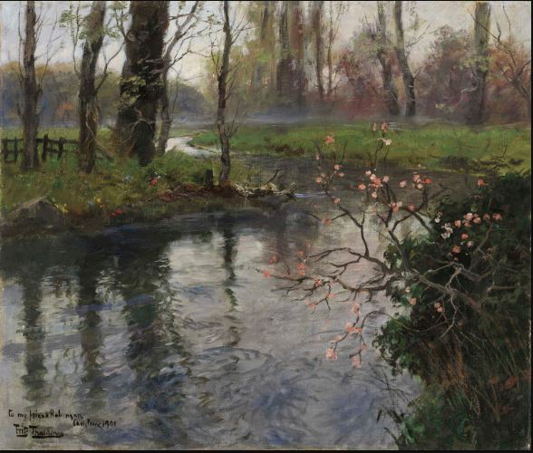 A Stream in Spring - Frits Thaulow