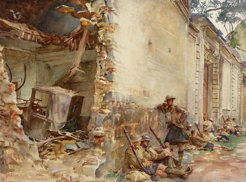 A Street in Arras - John Singer Sargent