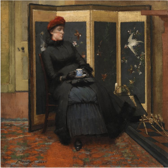 A Visitor - John Lavery
