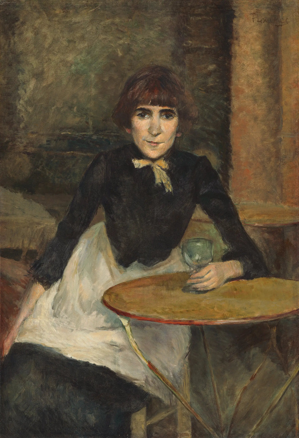 Reproduction du tableau « À la Bastille (Jeanne Wenz) - Henri de Toulouse-Lautrec » par Alpha Reproduction en peinture à l’huile