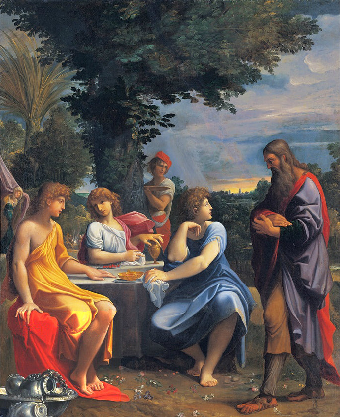 Three Angels Visit Abraham - Ludovico Carracci
