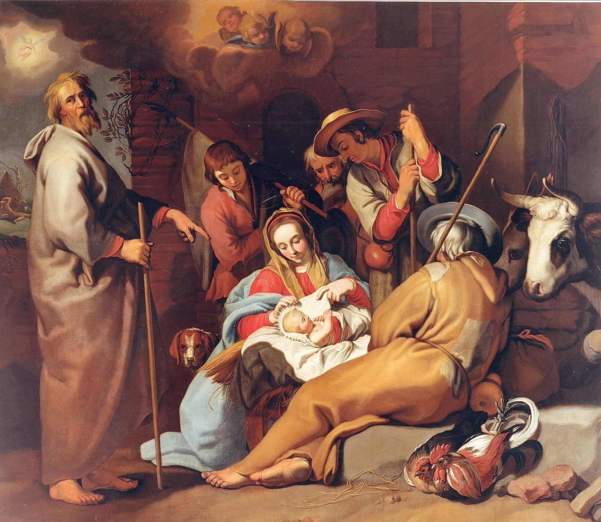 L’Adoration des bergers - Abraham Bloemaert image 1 reproduction de peinture à l’huile