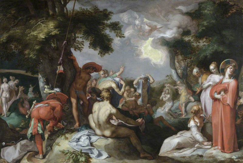 Le baptême du Christ - Abraham Bloemaert