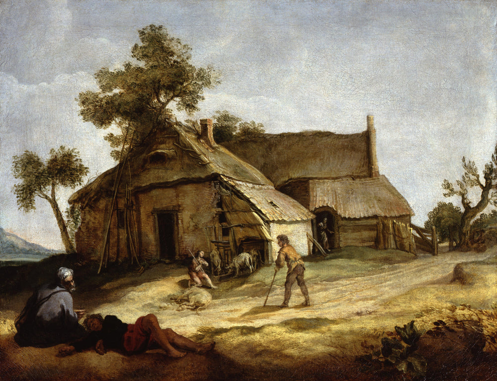 Ferme avec la parabole du fils prodigue - Abraham Bloemaert