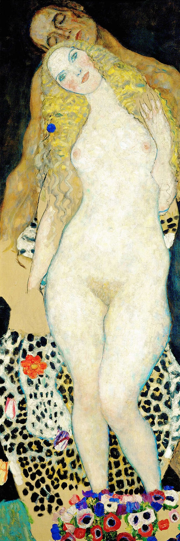 🌿🍎 Adam and Eve – Gustav Klimt (1917–1918)