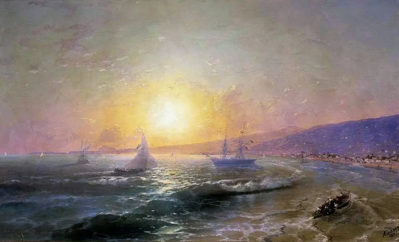 The Bay at Dawn. - Ivan Aïvazovski