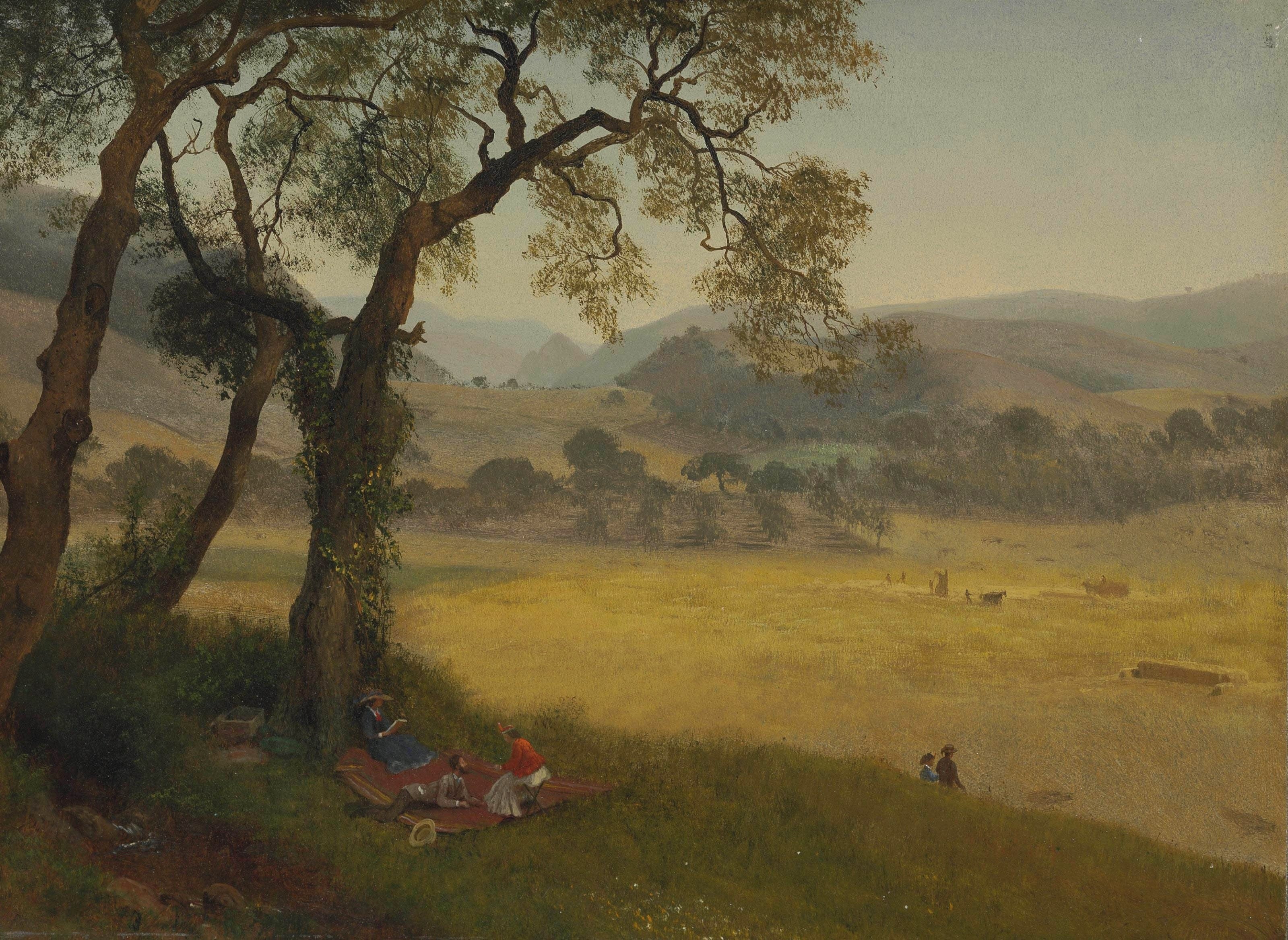 Une journée d'été dorée près d'Oakland - Albert Bierstadt