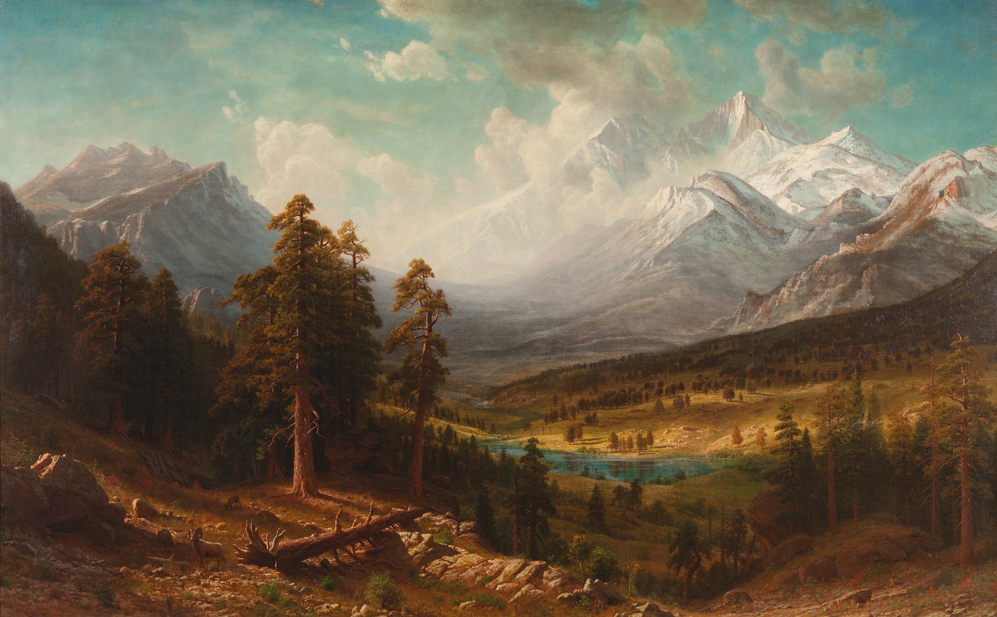 Estes Park, Long's Peak - Albert Bierstadt