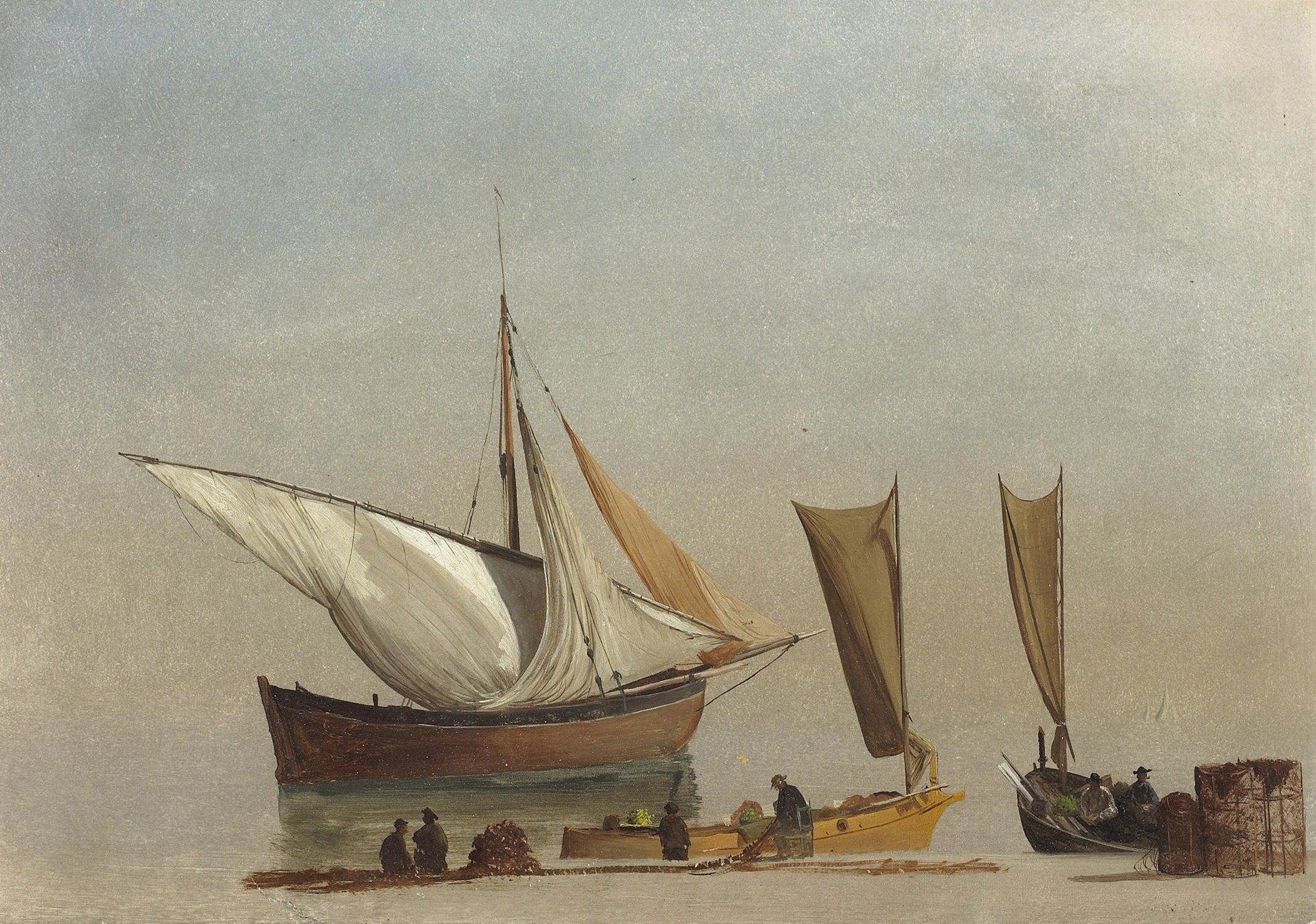 Bateaux de pêche - Albert Bierstadt