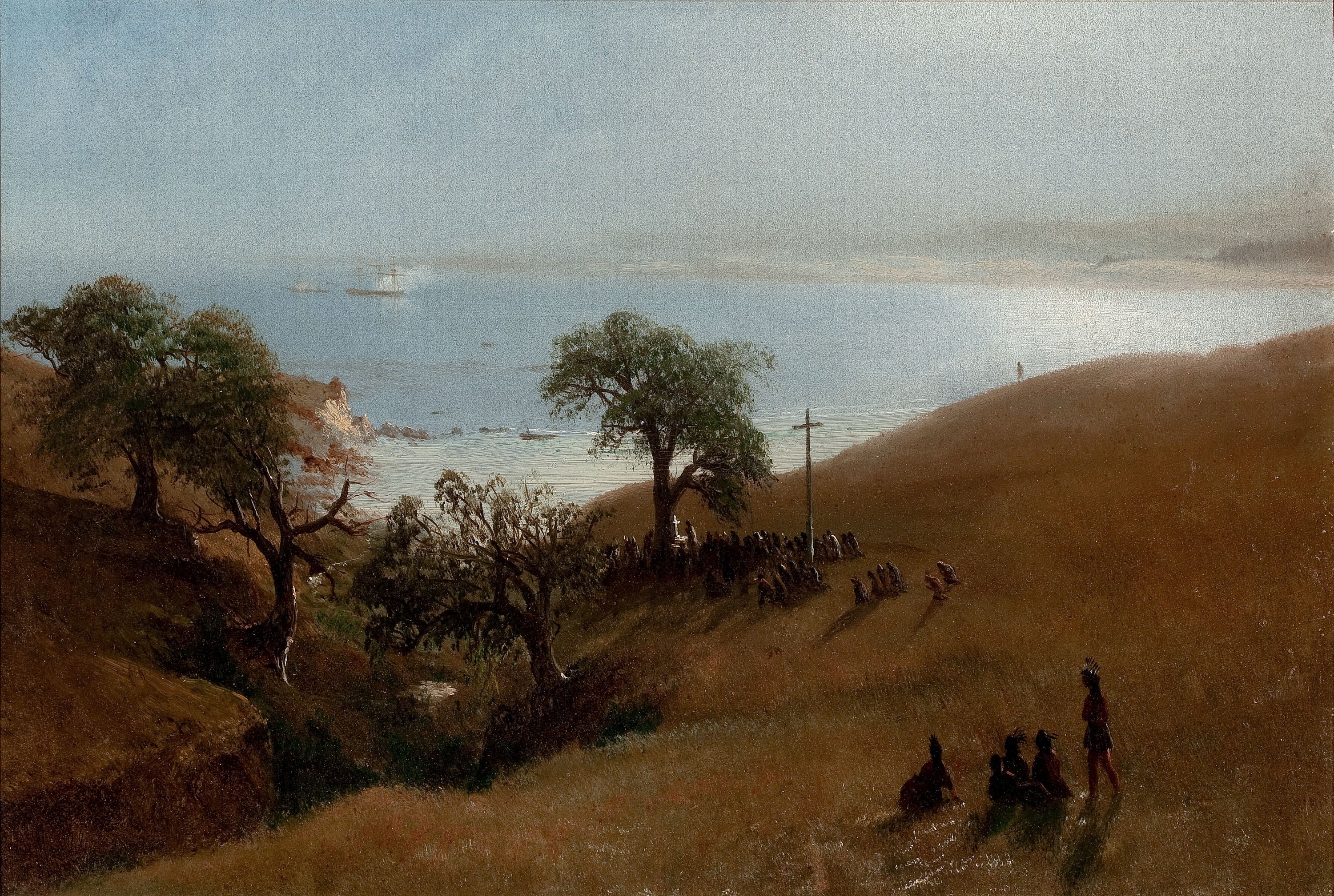 Monterey, Californie (Étude pour l'entrée à Monterey) - Albert Bierstadt