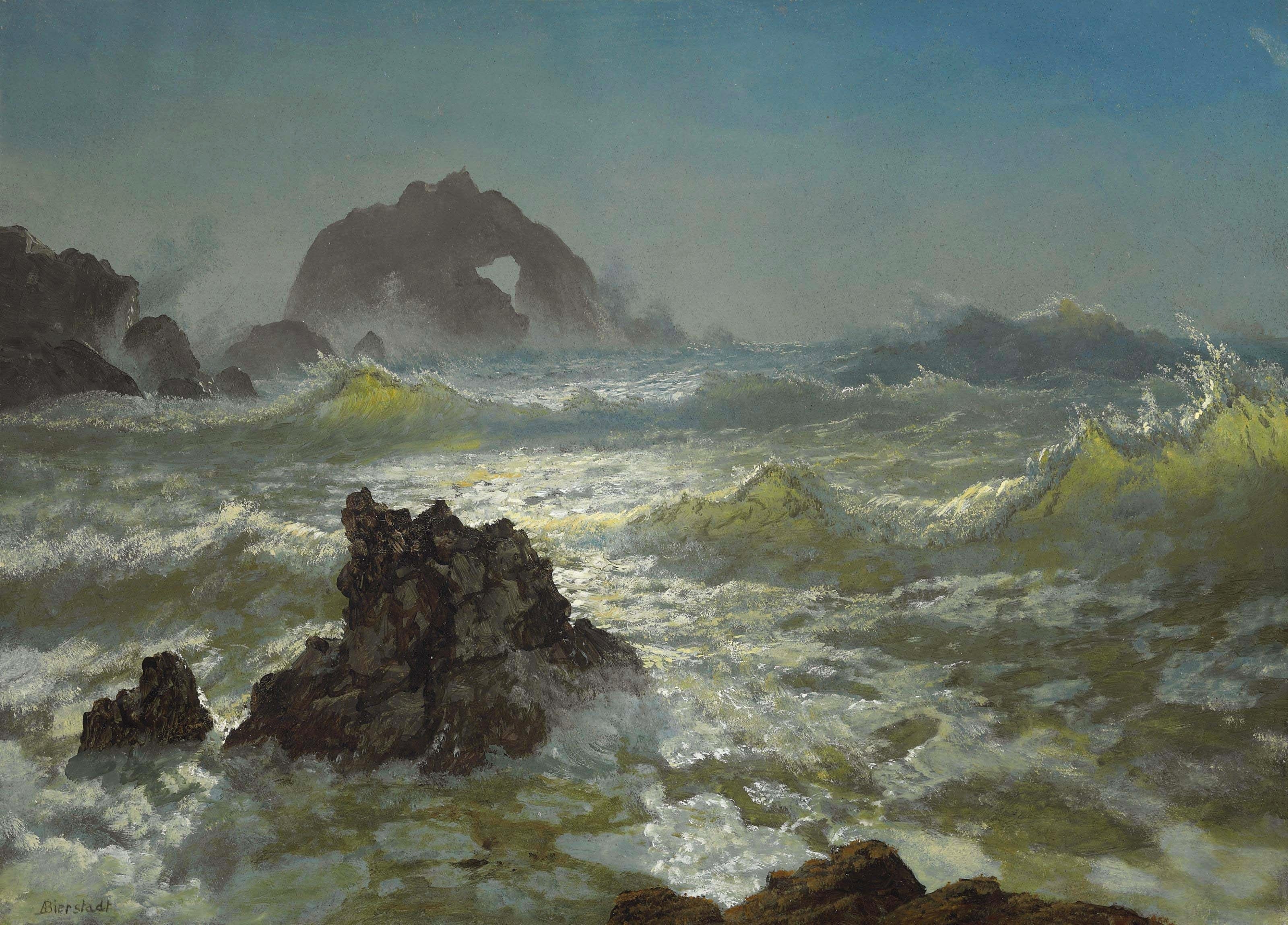 Seal Rock, Californie - Albert Bierstadt