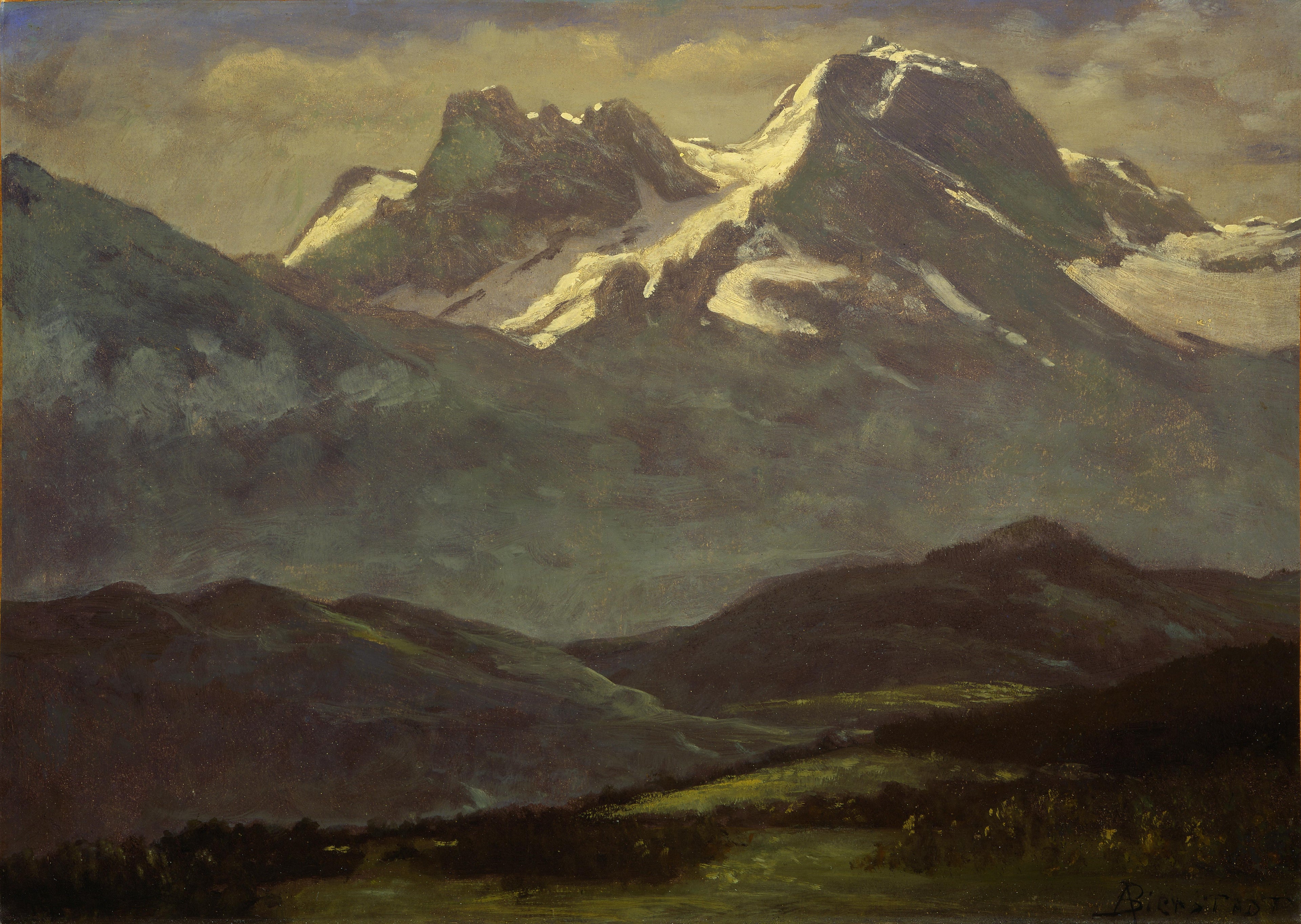 Neige d'été sur les sommets - Albert Bierstadt