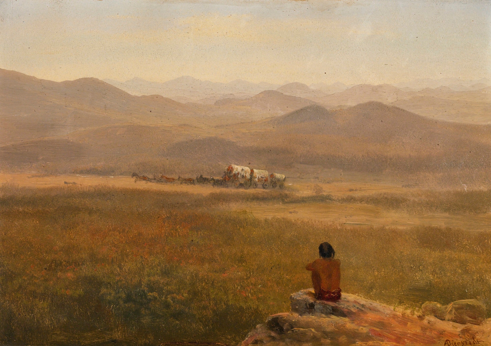 Le belvédère - Albert Bierstadt