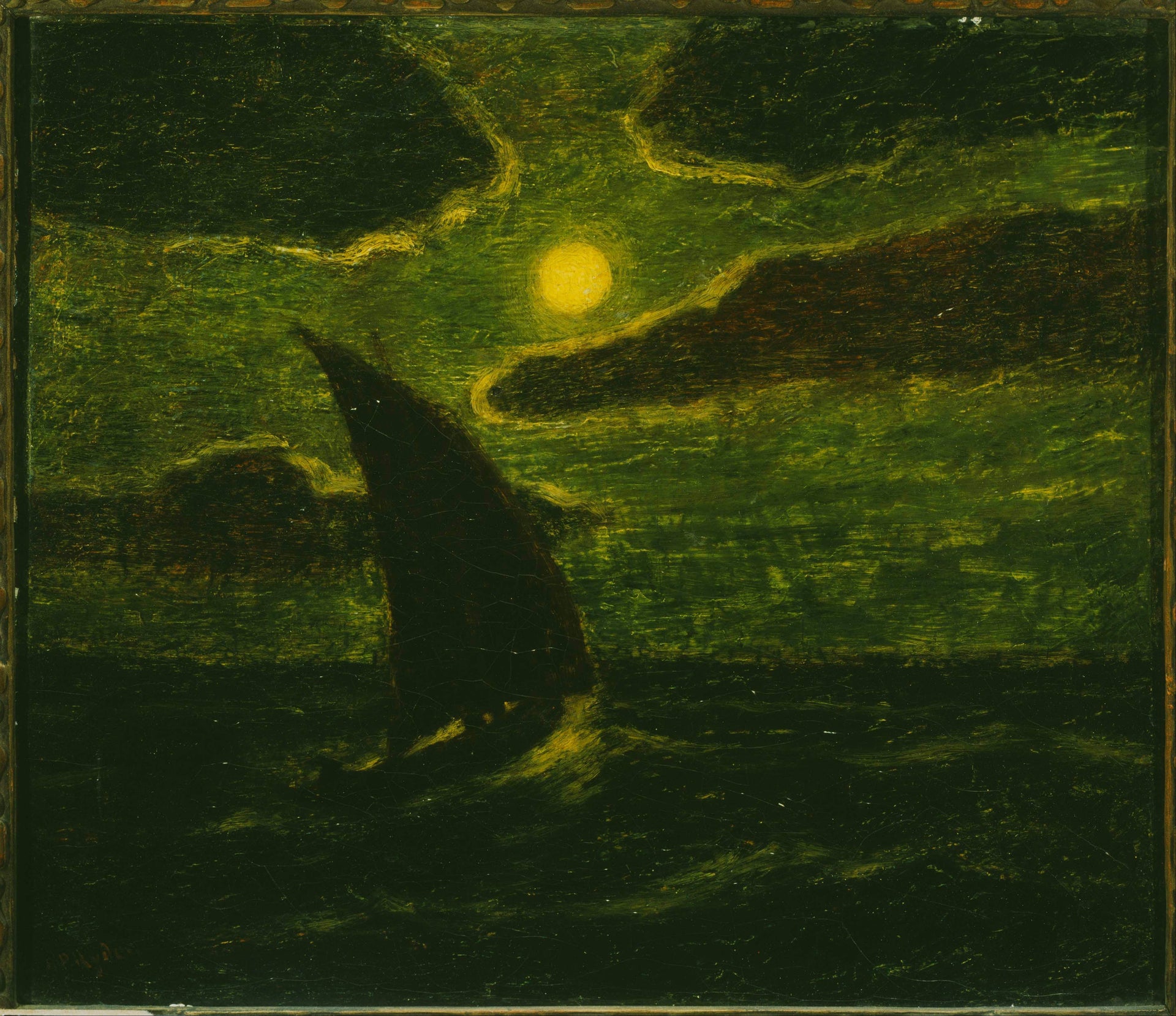 Navigation au clair de lune de Albert Pinkham Ryder