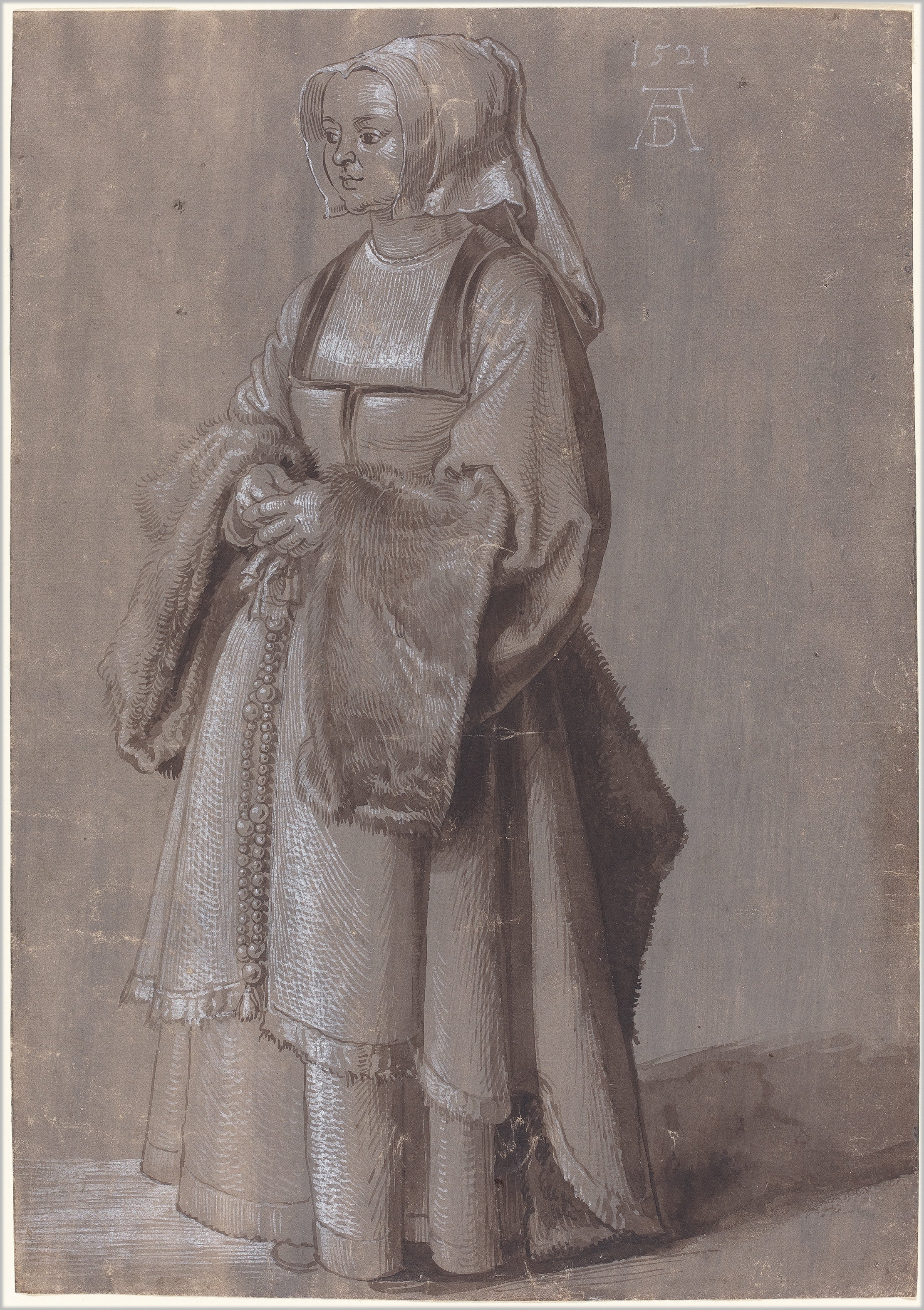 Young Woman in Dutch Dress - Albrecht Dürer