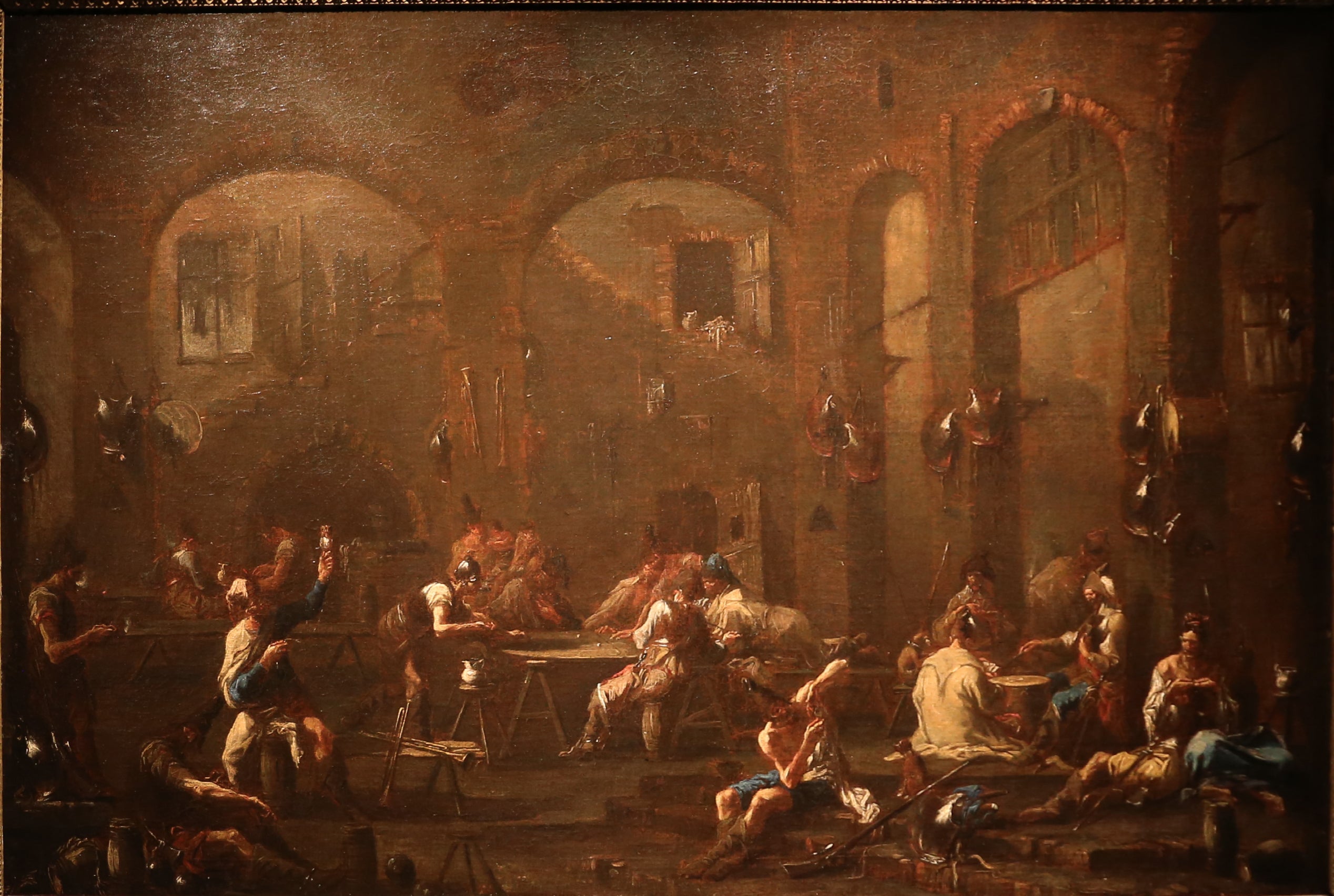riunione di soldati e di picaros - Alessandro Magnasco