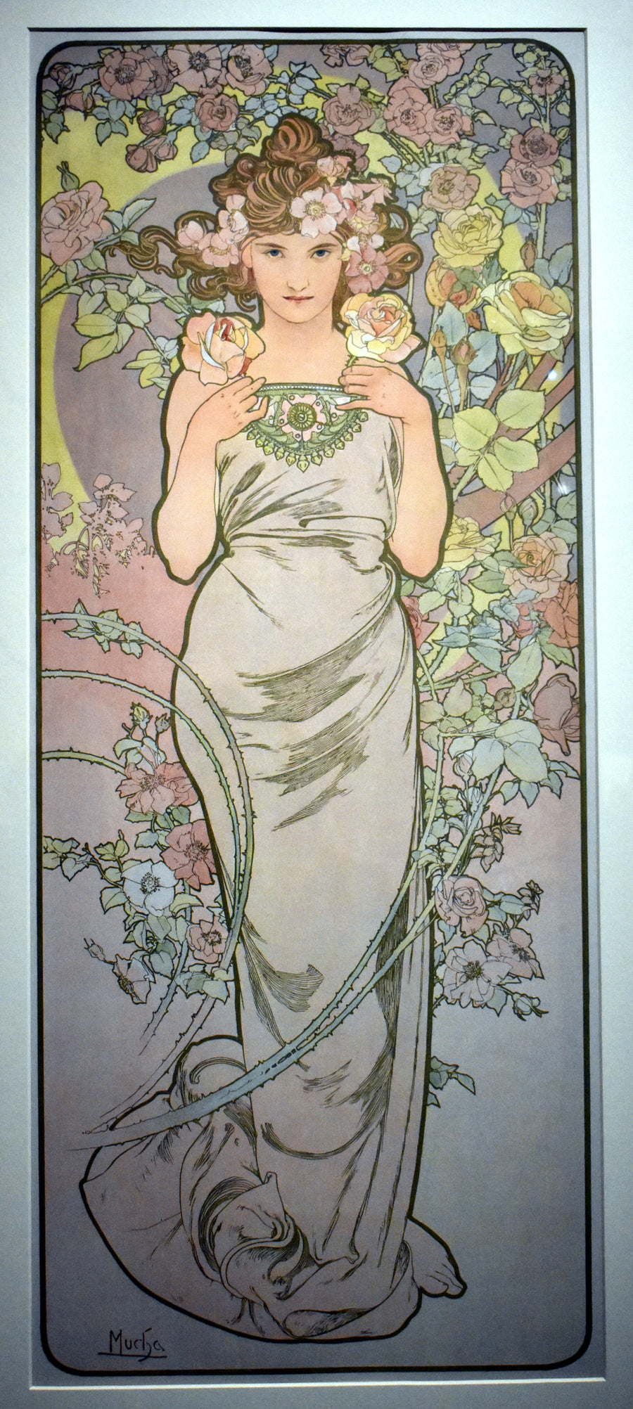 Les Fleurs : la Rose - Alphonse Mucha