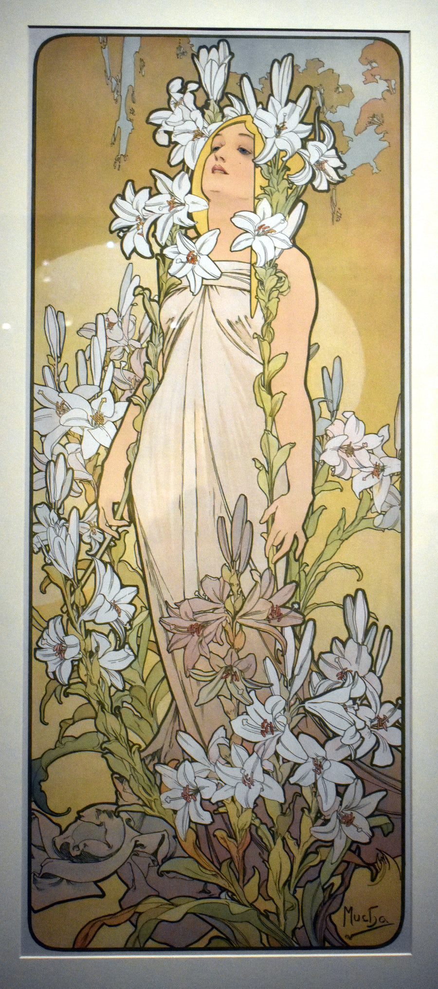 Les Fleurs : le Lys - Alphonse Mucha