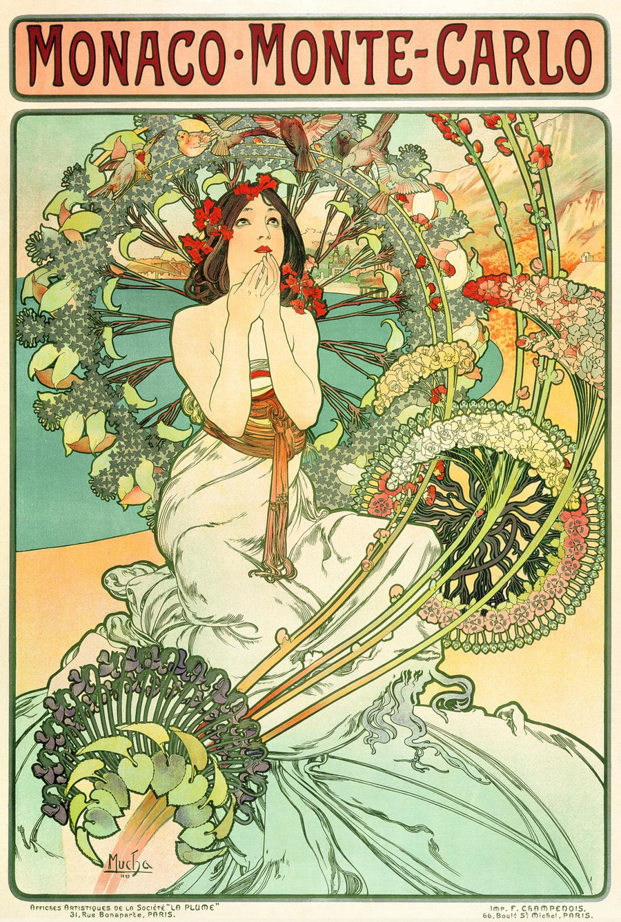 Monaco–Monte-Carlo - Alphonse Mucha