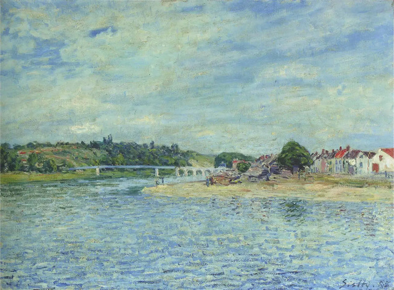 The Seine at Saint-Mammès - Alfred Sisley