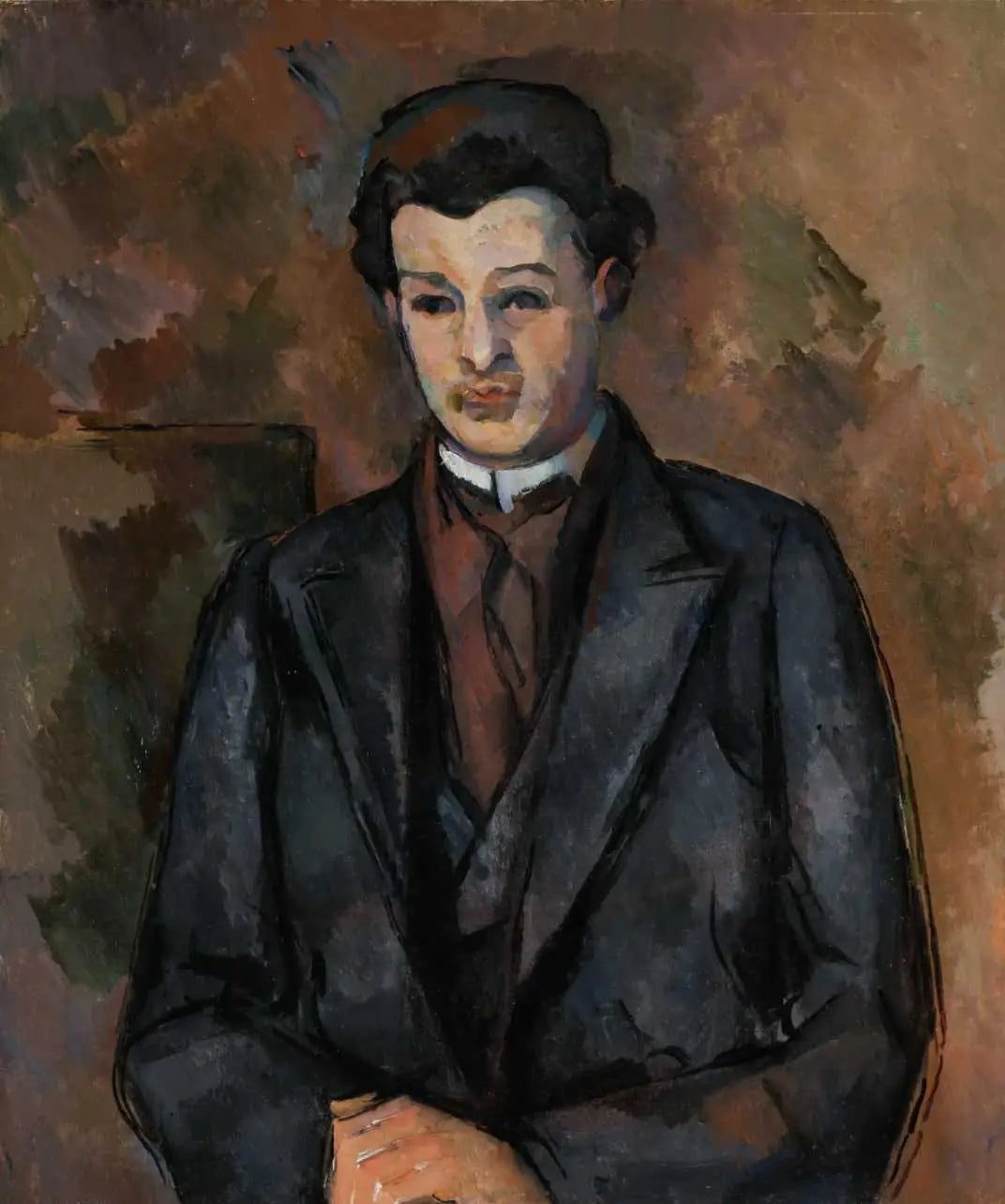 Reproduction du tableau « Portrait d'Alfred Hauge - Paul Cézanne » par Alpha Reproduction en peinture à l’huile