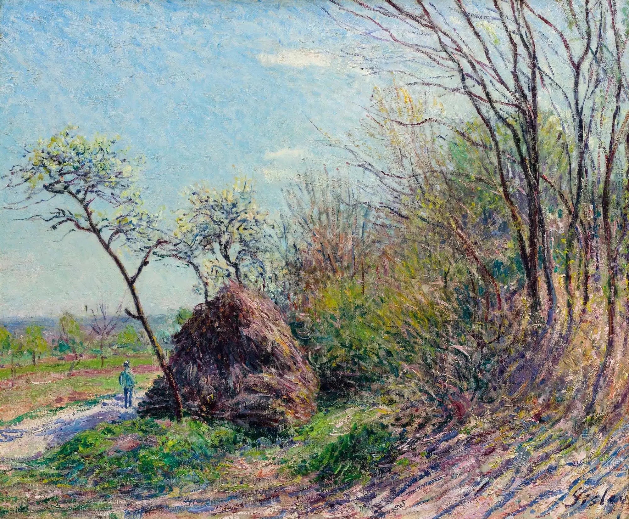 Reproduction du tableau « A la lisière de la forêt - Les Sablons - Alfred Sisley » par Alpha Reproduction en peinture à l’huile