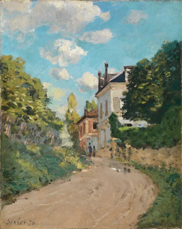 Reproduction du tableau « Rue de Montbuisson à Louveciennes - Alfred Sisley » par Alpha Reproduction en peinture à l’huile