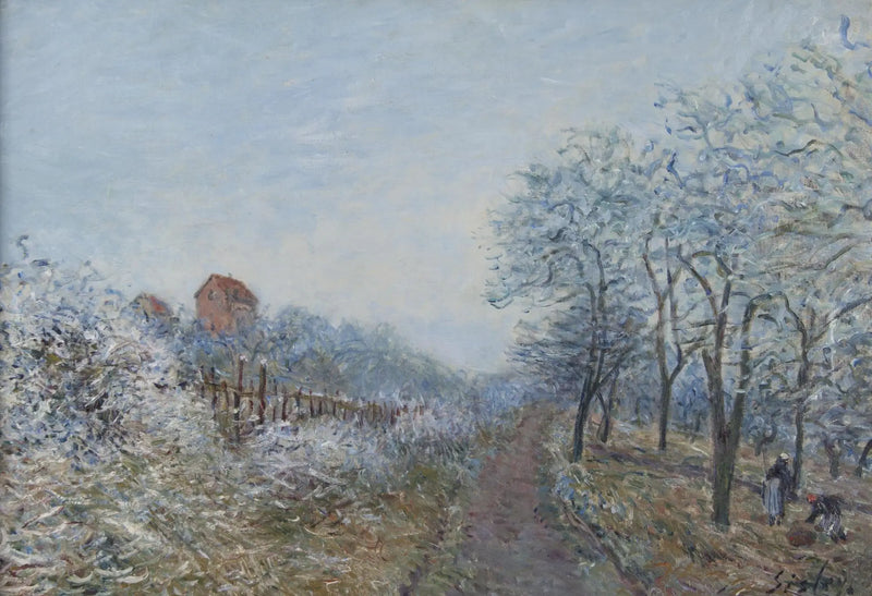 The Frost at Veneux - Alfred Sisley