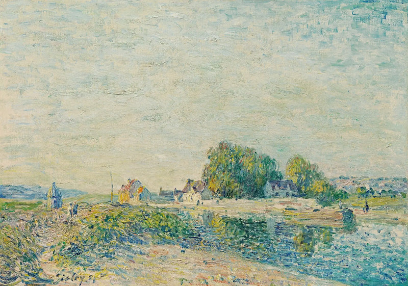 The dam of the Loing canal in Saint-Mammès - Alfred Sisley