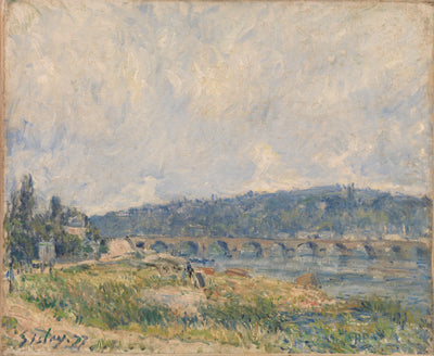 Reproduction du tableau « Le Pont de Sèvres - Alfred Sisley » par Alpha Reproduction en peinture à l’huile