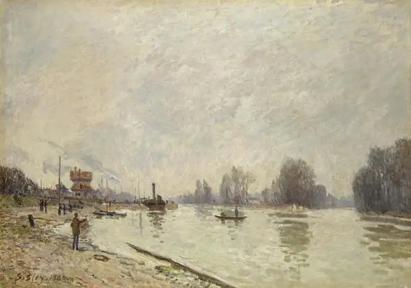 The Seine at Suresnes - Alfred Sisley