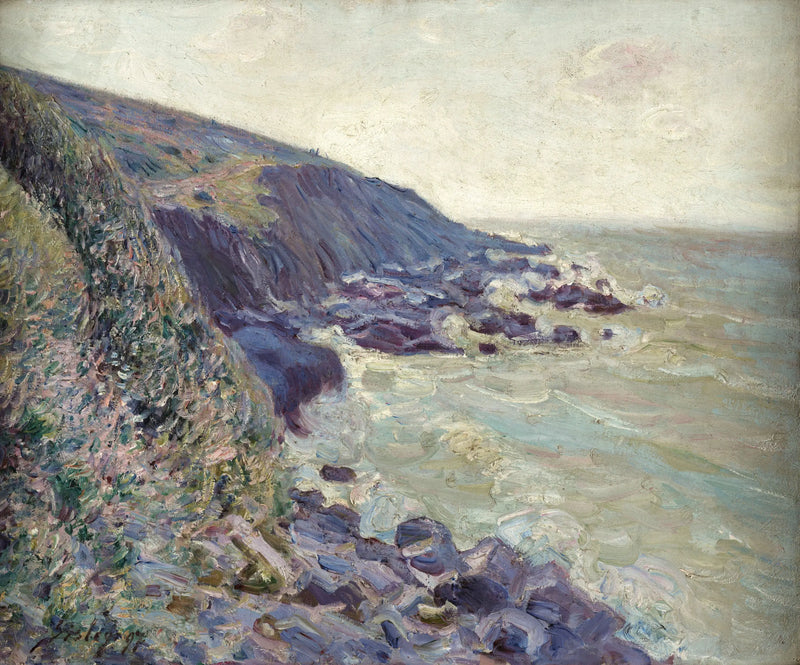 Southwest Wind on Langland Bay, Morning Effect - Alfred Sisley