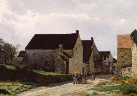 Femmes allant au bois, paysage - Alfred Sisley
