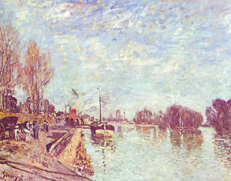 The Seine near Suresnes - Alfred Sisley