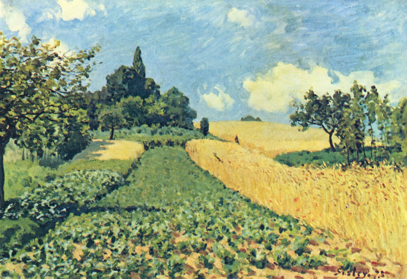 Wheat Fields on the Heights of Argenteuil - Alfred Sisley