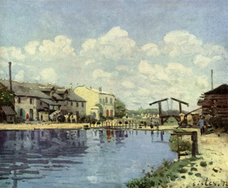 The Canal Saint-Martin - Alfred Sisley