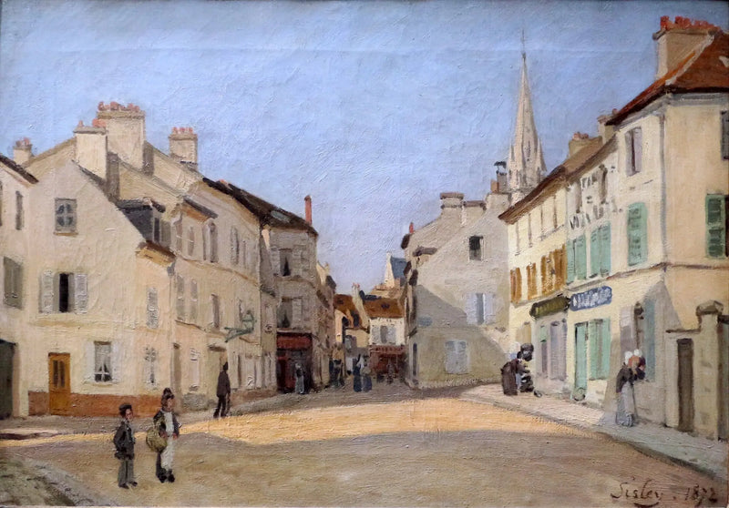 Street of the Chaussée in Argenteuil - Alfred Sisley