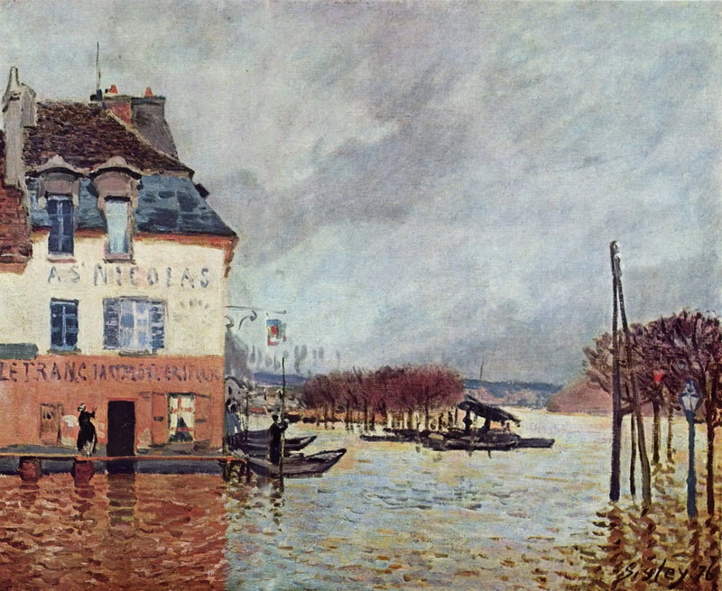 The Flood at Port-Marly - Alfred Sisley