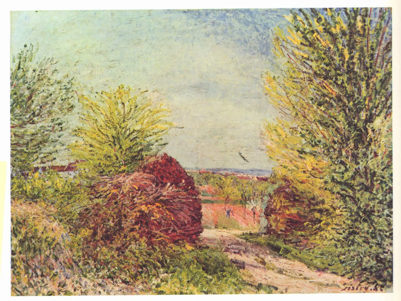Path in Veneux-Nadon in Spring - Alfred Sisley