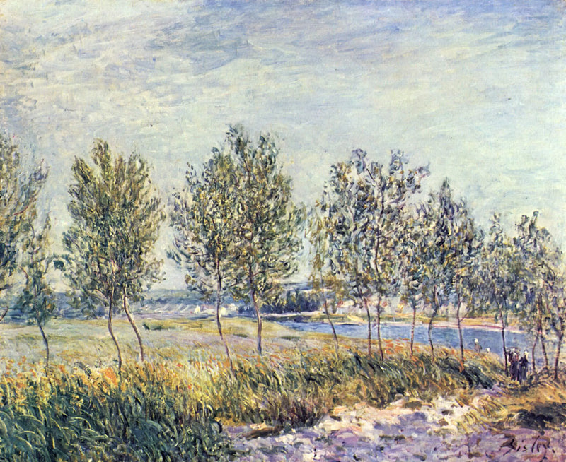 Poplars on the Riverbank - Alfred Sisley
