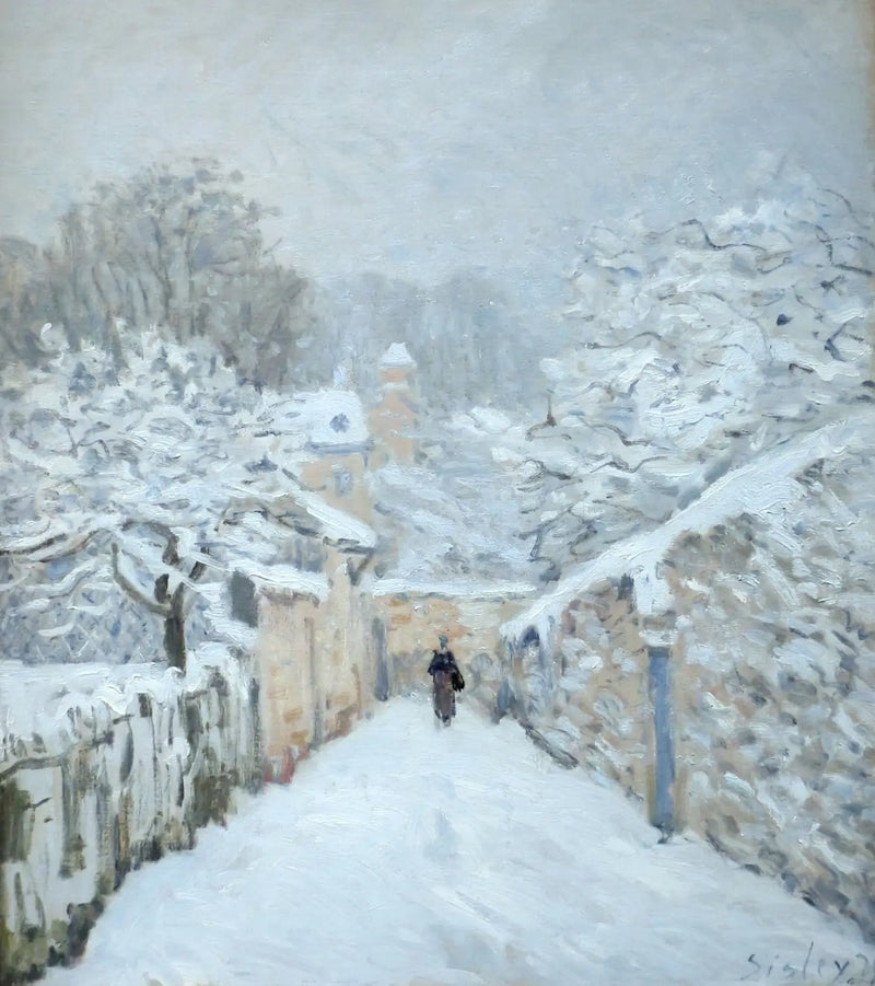 The Snow at Louveciennes - Alfred Sisley