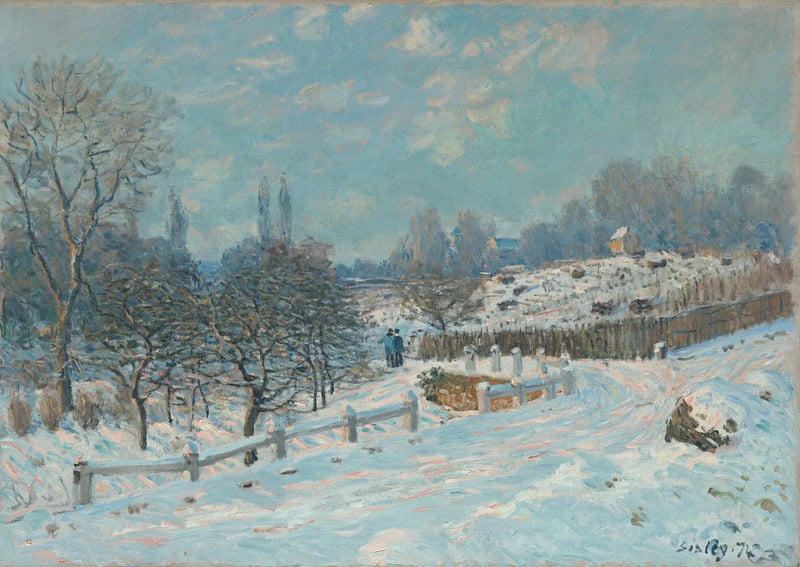 Louveciennes Road Snow Effect - Alfred Sisley