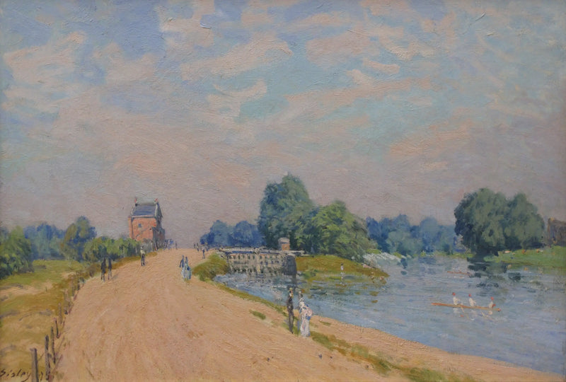 The Road from Hampton Court to Molesey - Alfred Sisley