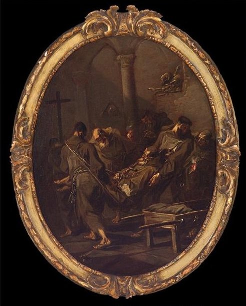 Inhumation d'un frère franciscain - Alessandro Magnasco
