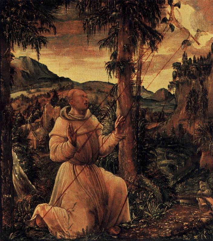 La stigmatisation de saint François - Albrecht Altdorfer